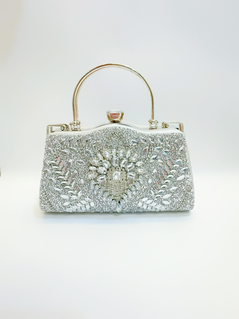 Sac à bandoulière asymétrique épaule dénudée pour femmes, ensemble de célébrités de fête avec diamants, sac de Banquet de mariage, nouvelle collection_voghion.com
