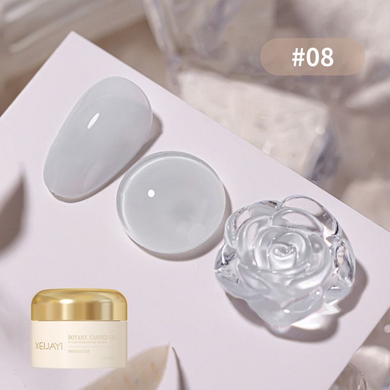12 kolorów mlecznej galaretki z serii New Clear Solid Summer Ice Transparent Color Gel_voghion.com