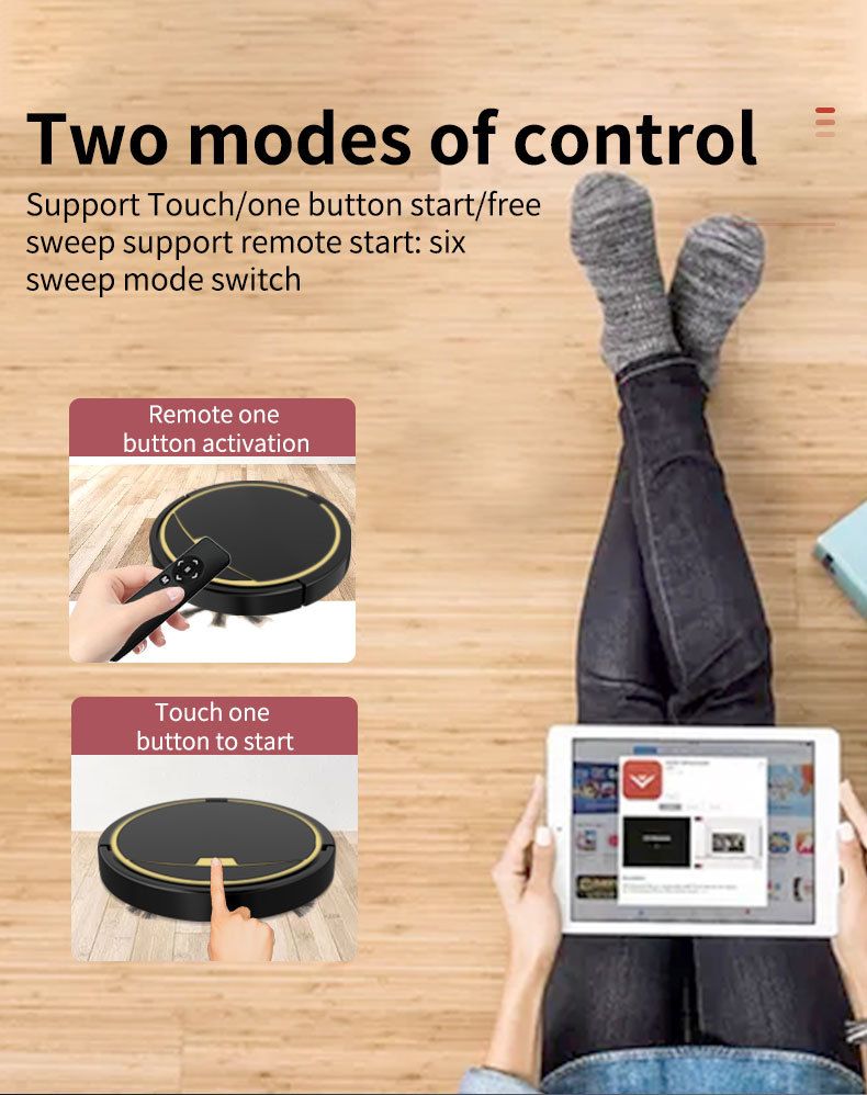 household sweeping robot intelligent suction, sweeping and mopping three in one remote control sweeping machine with water tank vacuum cleaner_voghion.com