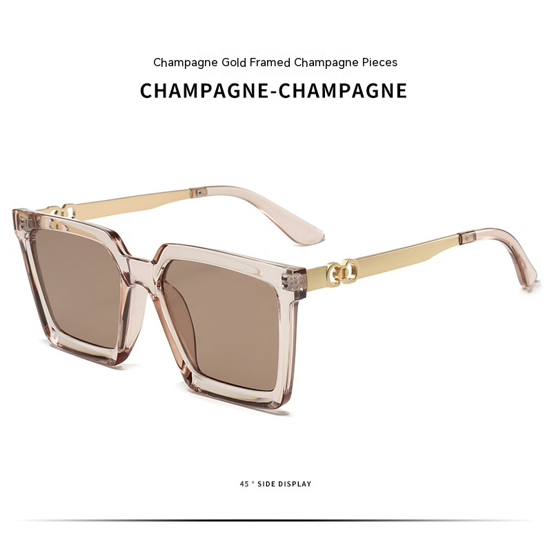 2023 New Fashionable Square Women Advanced Sense UV Protection Sunglasses for Men with Ultra Light_voghion.com