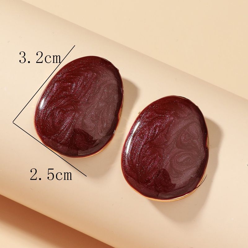 Quicksand Color Square Earrings – High-Grade Glaze Irregular Design, Cold Style Jewelry_voghion.com