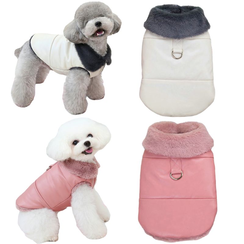 Waterproof Clothing Puppies, Vest Small Medium Dogs Cats, Warm Pet Jacket, Coat For French Style And Mop, Plush Shih Tzu By PawParty Store_voghion.com