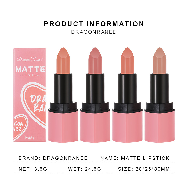 Herzförmige, samtig-matte Lippenstifte für Damen – erhältlich in Nude- und Pinktönen_voghion.com