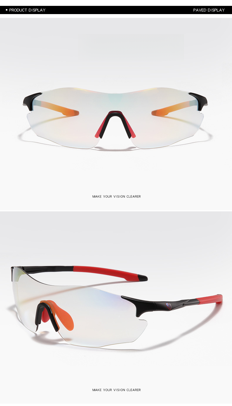 Running, Marathon, Cycling, Mountaineering, Hiking, Color changing Sunglasses, Wind Mirrors, Flying Insects, Sunscreen, Dazzling Colors_voghion.com
