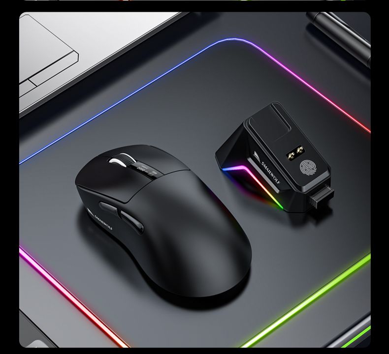 Souris de jeu ergonomique sans fil M6, DPI réglable, filaire 2,4 GHz/Bluetooth, haute précision, rechargeable_voghion.com