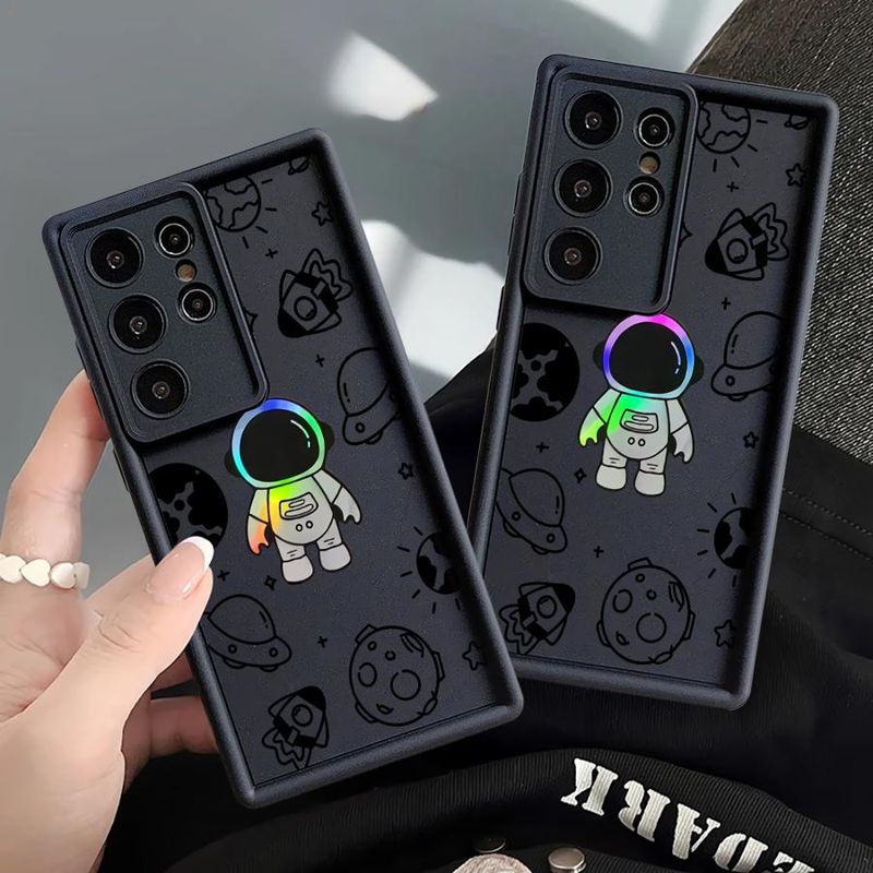 Phone Case For Samsung Galaxy S25 Ultra S24 S22 Plus S23Ultra S20 FE S21 ShockProof Cover Funda Astronaut_voghion.com
