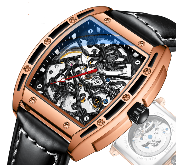 Montre mécanique automatique squelette pour homme_voghion.com