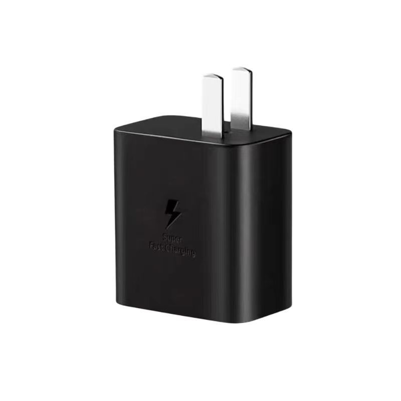 Chargeur rapide UE 45 W avec PD 3.0, adaptateur de charge rapide USB-C pour appareils Samsung et PD (noir, seul ou avec câble)_voghion.com