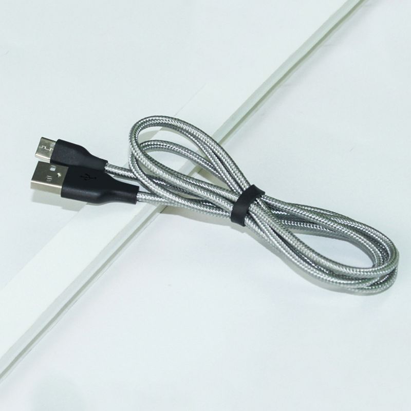 Kunjiuyou Micro USB/C típusú nylon fonott gyorstöltő adatszinkronkábel 1 méter mobiltelefon-piros mikro USB-hez_voghion.com