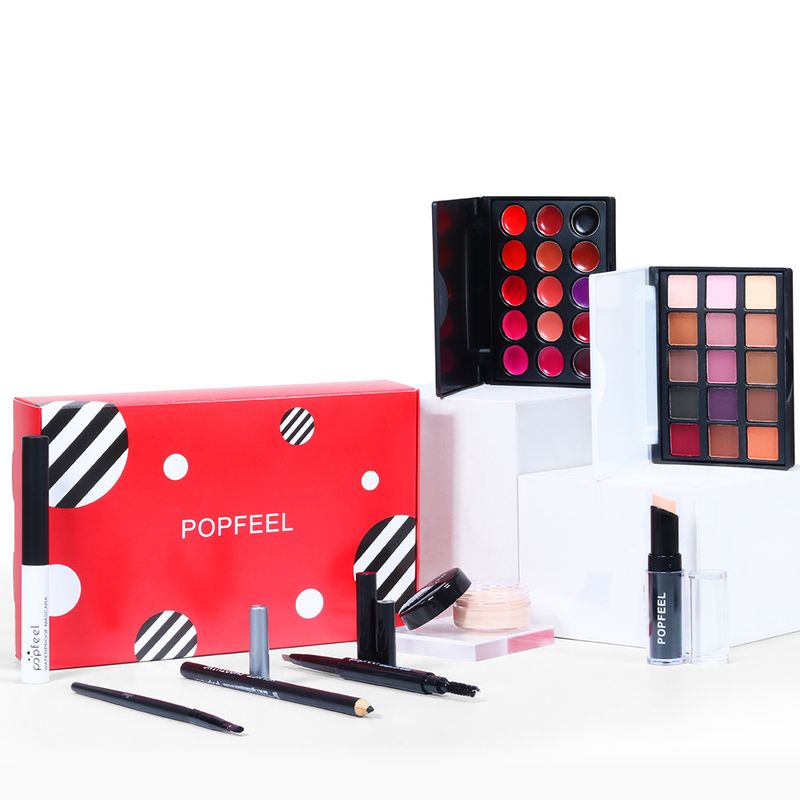Makeup Sets Wholesale Eye Shadow Lip Gloss Foundation Lipstick Concealer Beginner Studio Makeup Combination Set_voghion.com