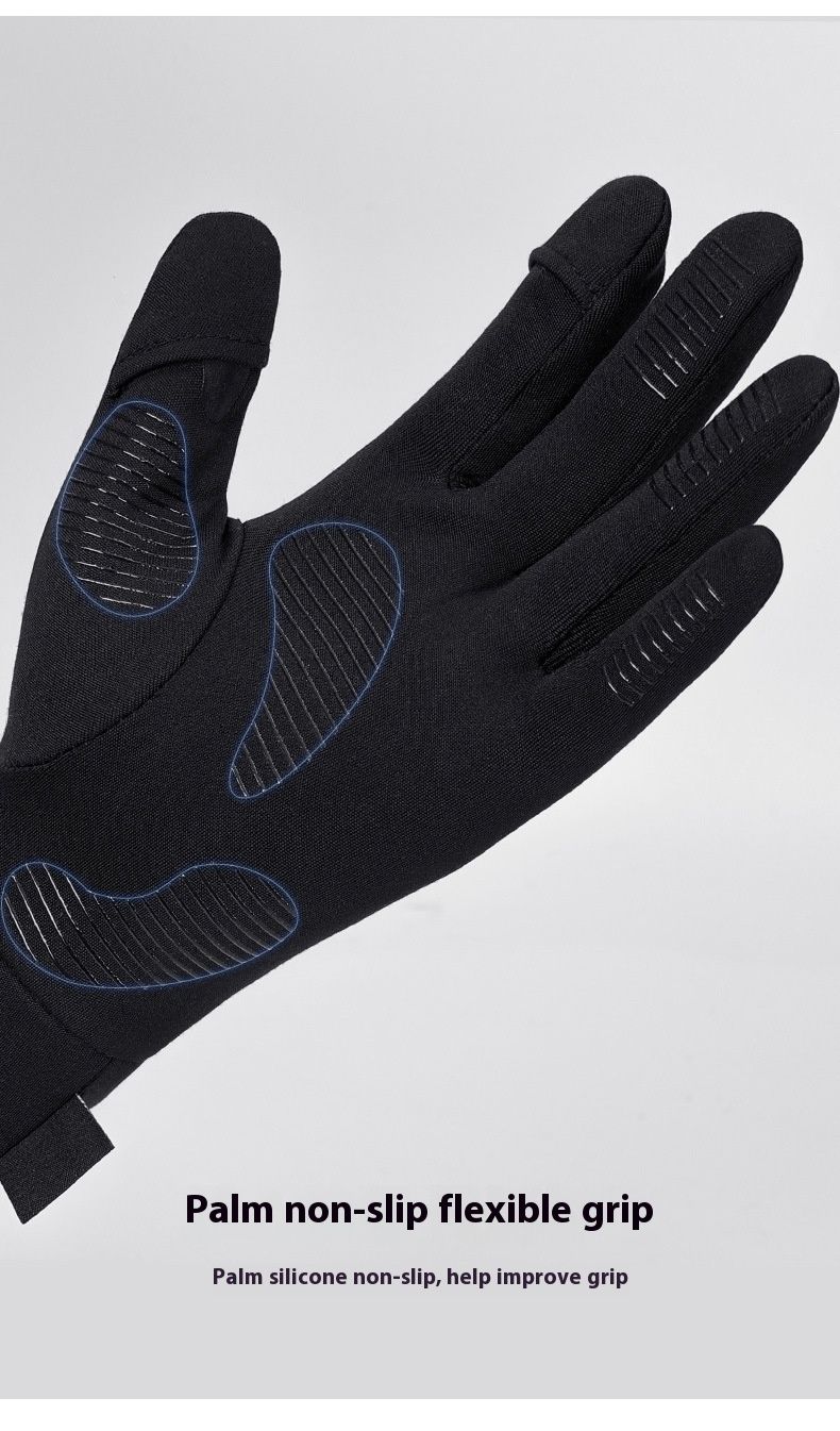 Gants de ski d'hiver avec doublure intérieure Gants de cyclisme d'extérieur pour hommes et femmes Écran tactile Antidérapant et anti-froid Isolation en peluche pour plus de chaleur_voghion.com