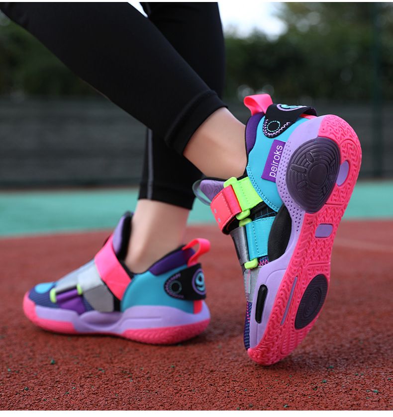 Mutter & Kinder Jungen Basketballschuhe Mesh Atmungsaktiv Professionelle Praktische Trainingsschuhe_voghion.com