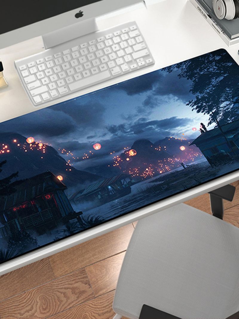Tappetino per mouse e tastiera per computer, di qualità imbattibile, con motivo a cartoni animati di grandi dimensioni, per scrivania, ufficio, dormitorio._voghion.com