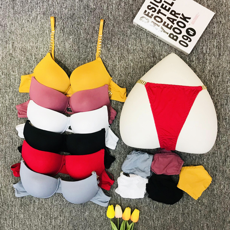 sexiga bh-underkläderset för kvinnor, push-up, indragande bröst, anti-sagging, push-up, justerbar bh, stringtrosa_voghion.com