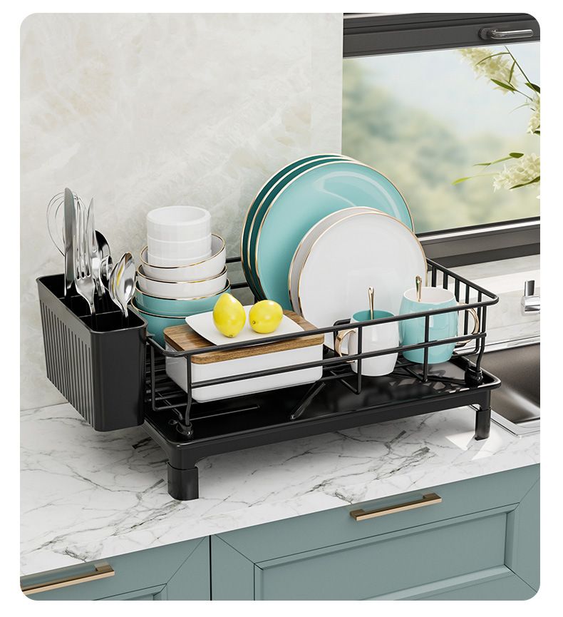 Contenitori per piatti e ciotole da cucina, scolapiatti multifunzionale da banco, ciotole interne per armadietti e organizer per bacchette,_voghion.com