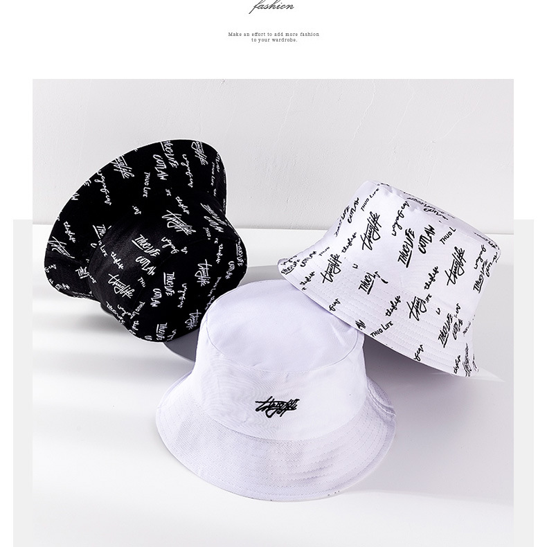 Fischerhut Damen Outdoor Bedruckter Baumwollstoff Doppelseitig Faltbarer Sonnenschutzhut Herren Angeln Sonnenschutz Bucket Hat_voghion.com