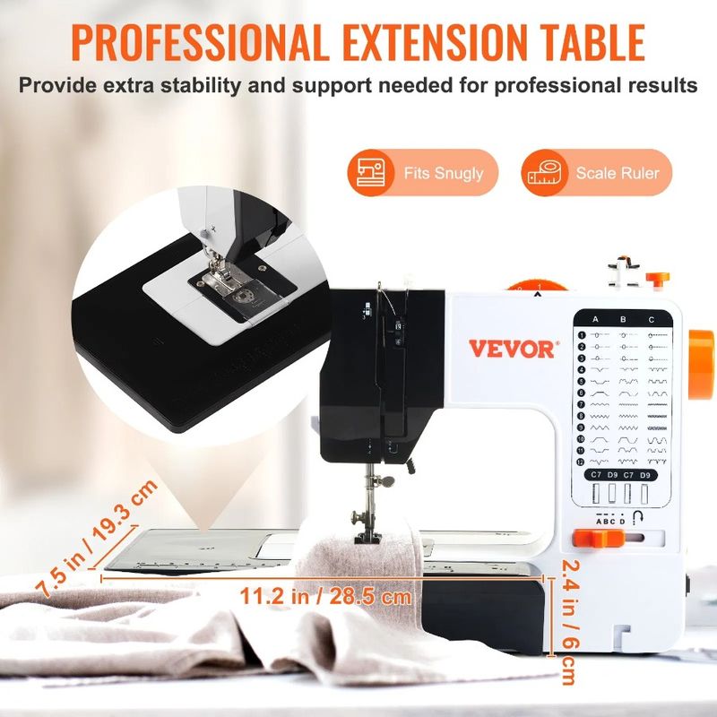 Punti di estensione 38 Pedale per cucire fai da te per tavolo Accessorio per macchina da cucire_voghion.com