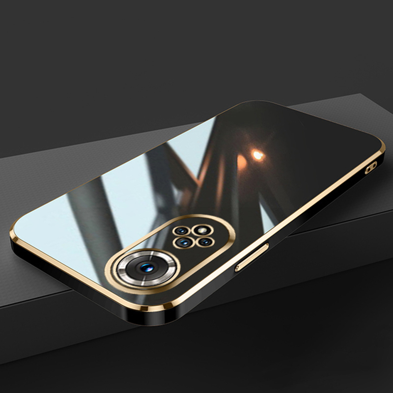 Luksusowe kwadratowe poszycie miękkiego silikonu etui do Huawei P30Lite P20 P40 Y9S Y7A Y9Prime2019 Nova 9 9SE Honor50 miękka, odporna na wstrząsy okładka_voghion.com