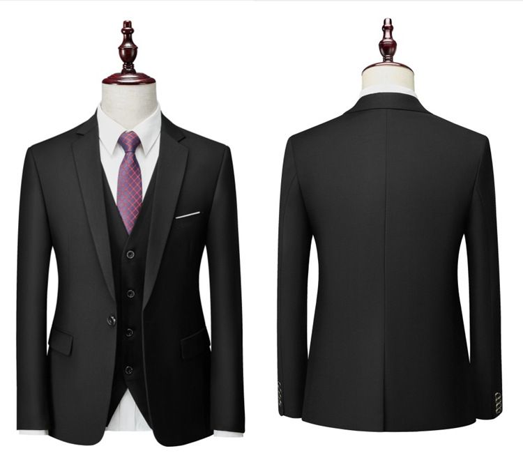 Men's Clothing double button suit suit for men Korean version slim wedding groom business casual suit for men_voghion.com