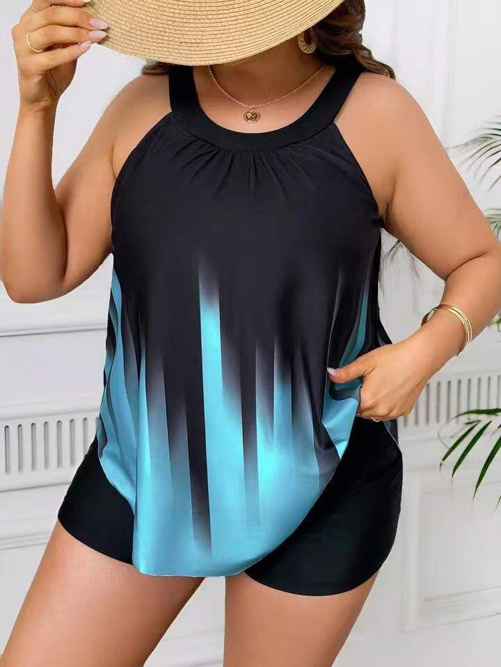 Women's Plus Size Swimwear High Waist Tummy Control One Piece Swimsuit With Built-in Bra Modest Bathing Suit For Swimming_voghion.com