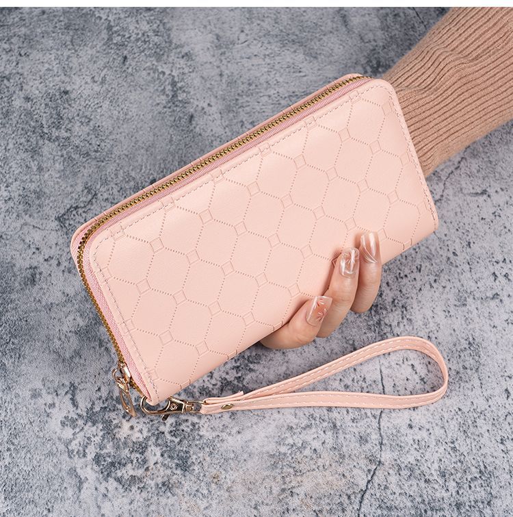 Nueva billetera estilo coreano, linda billetera larga para monedas, gran capacidad, para mujer, con múltiples ranuras para tarjetas_voghion.com