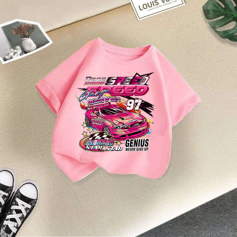 Kid's Clothing Boys and girls short sleeved T-shirt summer wear 2024 new children's thin summer tops boys casual western style half sleeved_voghion.com