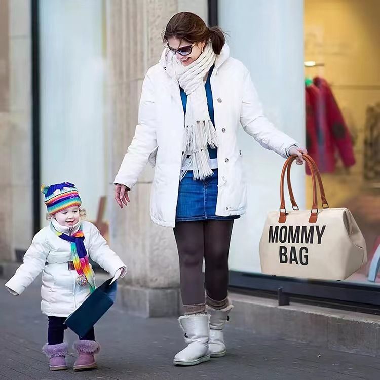 Kadınlar için beş parçalı çok işlevli anne çantası taşınabilir seyahat çantası rahat su geçirmez ultra hafif anne ve bebek çantası seti_voghion.com