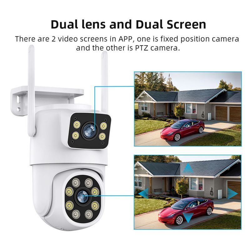 iCsee Wifi PTZ IP Outdoor Home Wireless Dome Surveillance Camera_voghion.com