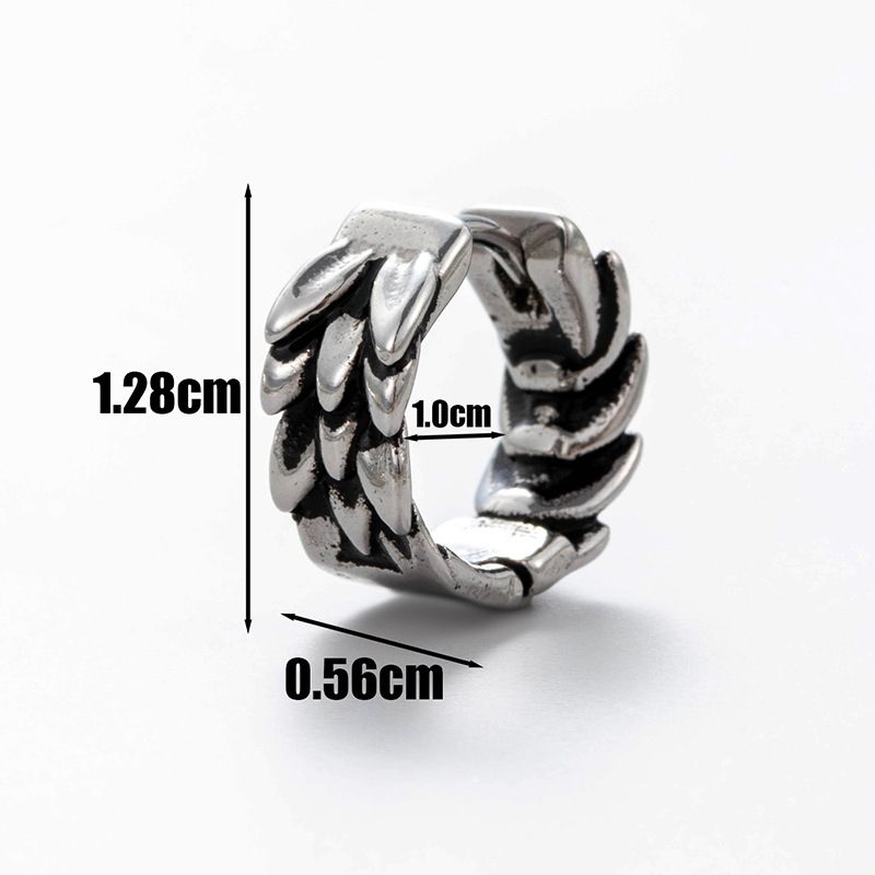 Neue Herren-Piercing-Ohrringe aus Edelstahl, Tigerkreuz, Pentagramm, geometrisches Muster, modische Ohrmanschetten_voghion.com