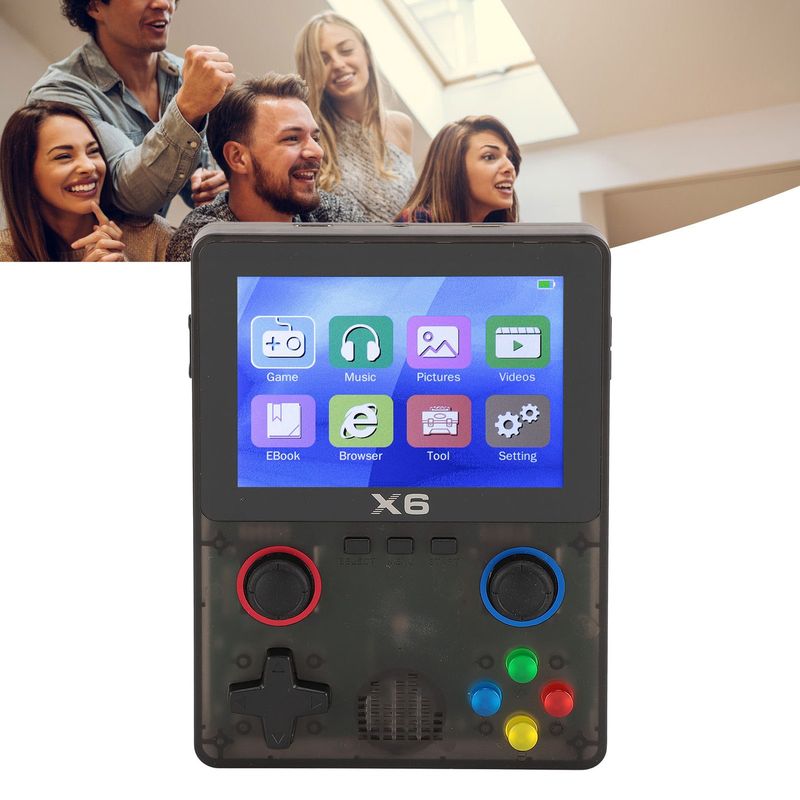 Draagbare retro-gameconsole met ondersteuning voor 11 simulatiegames, 3,5 inch IPS-scherm_voghion.com