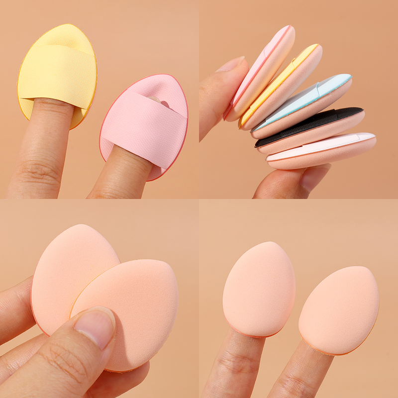 finger powder Mini puff foundation make-up powder detailed makeup sponge face concealer mixed cosmetics access_voghion.com