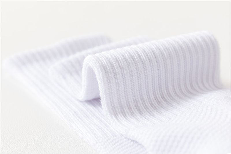 Socks Men's Boat Socks Summer Mid-tube Socks Thin Short Socks Solid Color Cotton Stockings White Sports Socks Half Towel Bottom Length_voghion.com