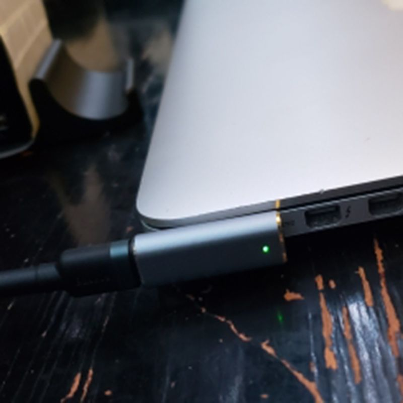 Farfi Adapter Konverter PD Quick Charge Aluminium Legierung Typ-C zu Mag-sicher 1/2 Magnetische Lade Anschluss für Buch_voghion.com