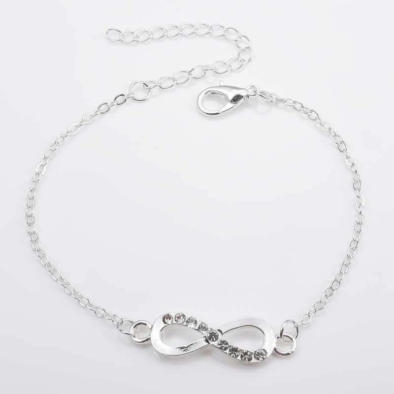Nuovo braccialetto alla moda con numero 8 tempestato di diamanti per donna_voghion.com