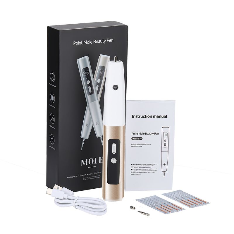 New 15 grade beauty for removing moles, warts, and freckles. Home mole scanning pen with LED display lighting_voghion.com