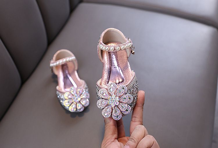 Neu Dame Baby Mädchen Mädchen Prinzessin Diamant Einzelnen Schuh Schuhe Dance_voghion.com