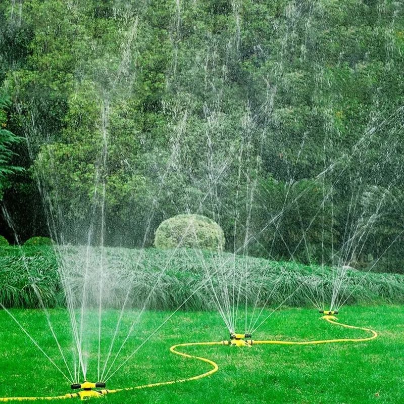 360 Grad automatische rotierende Wasserleitung Set Garten Rasen Sprinkler Yard große Fläche Abdeckung Bewässerung Bewässerung Spraye_voghion.com
