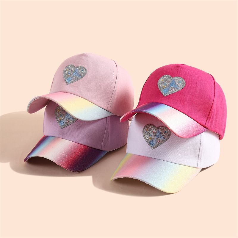 Cappello da baseball per bambini europeo con visiera per ragazze e ragazzi, regolabile, con cuore, per bambini, berretto Gorras Bonnet, nuovo_voghion.com