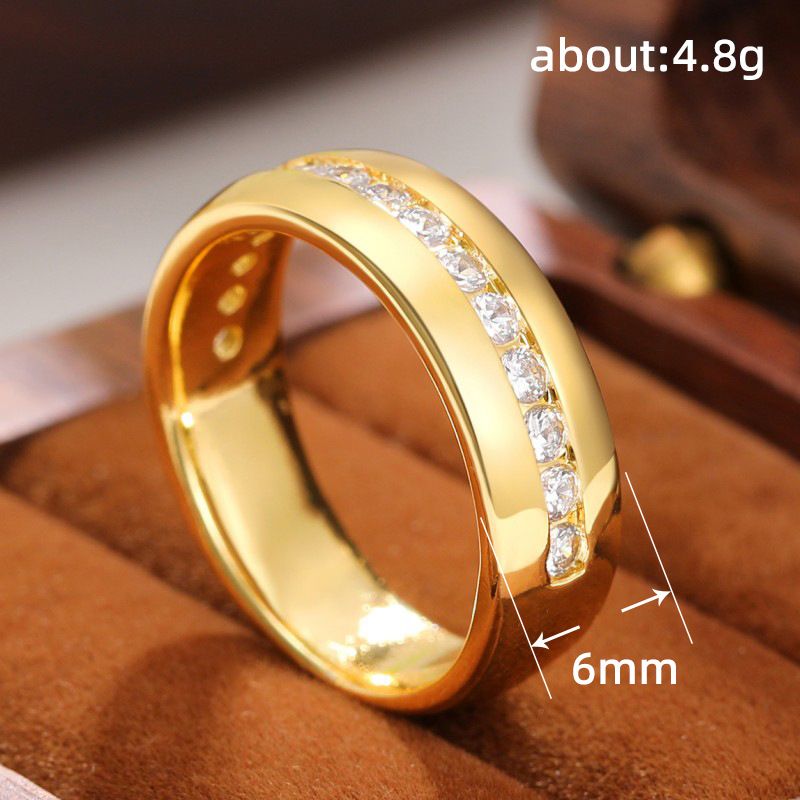 I nuovi tre di Cao Shi con micro occhi di cavallo incastonati in pietre di zircone per anello di fidanzamento con diamanti semplici da uomo_voghion.com