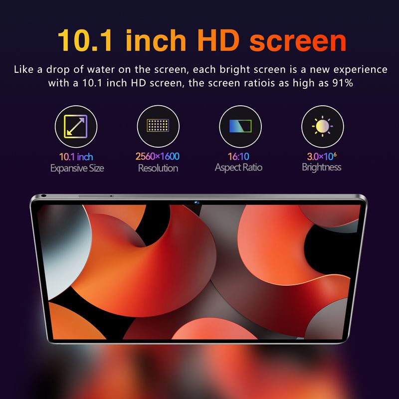 YIKEMI Mate X5 10,1-Zoll-Android-Tablet mit 4G-Anrufen, Dual-SIM, 500 GB Speicher, IPS-Bildschirm, Bluetooth und GPS –_voghion.com