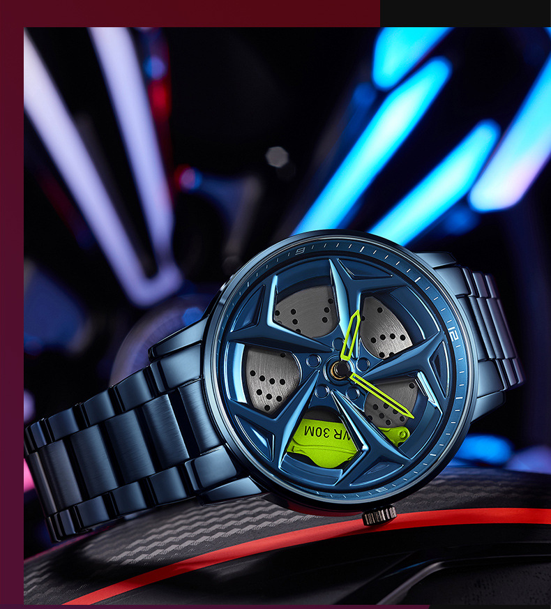 Stahlband rotierende Trend Mode wasserdicht Student cool Herrenuhr einfach_voghion.com
