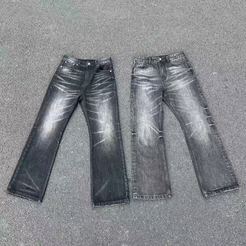 Erkek Giyim Altın Kaplama Gümüş Vintage 646 Siyah İnek King Kot Pantolon Cleanfit Pantolon Stili_voghion.com