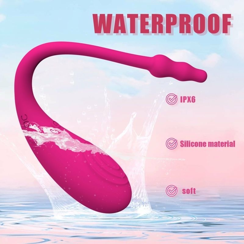 Vibromasseur gode féminin à télécommande silencieuse APP Egg_voghion.com