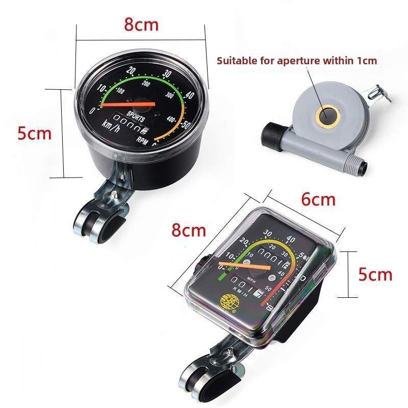 Bicycle Three-in-One Mountain Bike Mechanical Speedometer Speed Display Odometer Counter_voghion.com