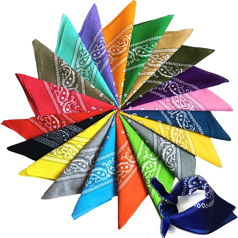 LazyZoom 100% Cotton Hip-Hop Outdoor Headscarf Face Mask Cycling Multifunctional Skull Bandana Unisex Headband Multiple Images_voghion.com