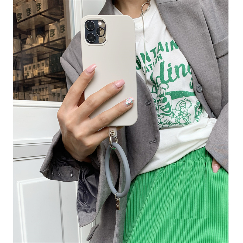 Universal Hanging Ring for Mobile Phone Soft Silicone Lanyard Strap Anti-Lost Bracelet for iPhone Xiaomi Huawei Samsung Keychain_voghion.com