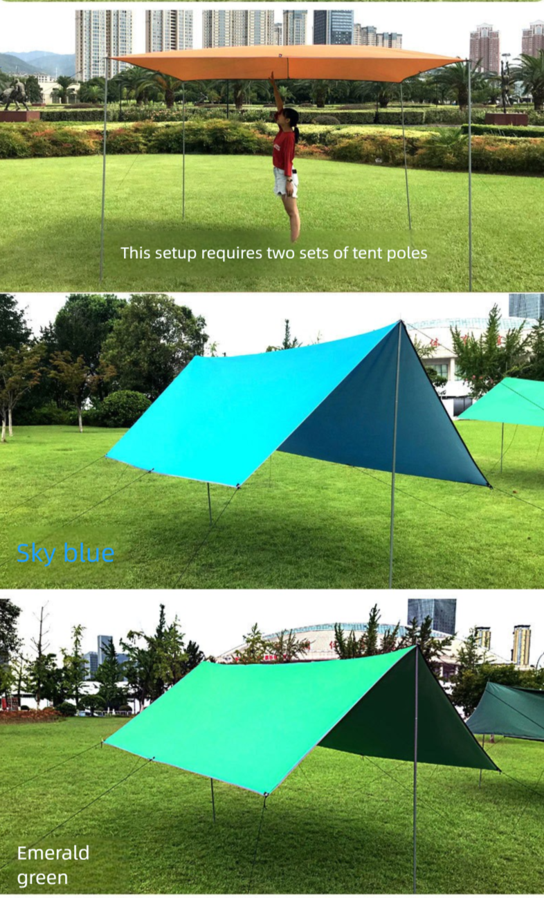 Tenda da campeggio multifunzionale, parasole, antipioggia, da spiaggia, per auto_voghion.com