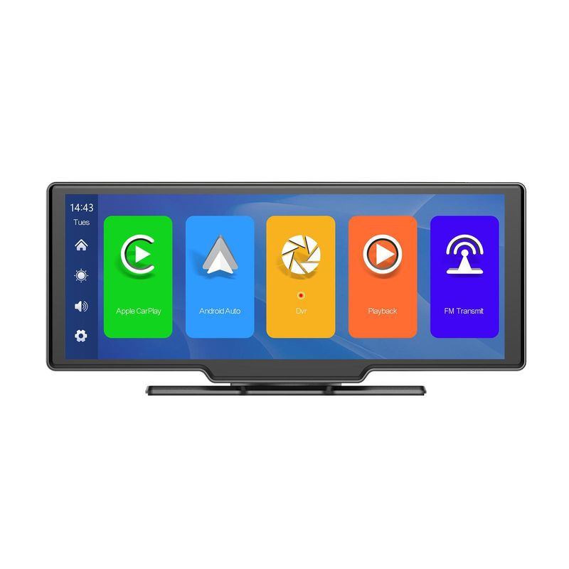 Odtwarzacz multimedialny samochodowy 9,3-calowy ekran HD Smart Bezprzewodowy odtwarzacz samochodowy Android Auto 2-drożne radio wideo Obsługa Wi-Fi z kartą 32g_voghion.com