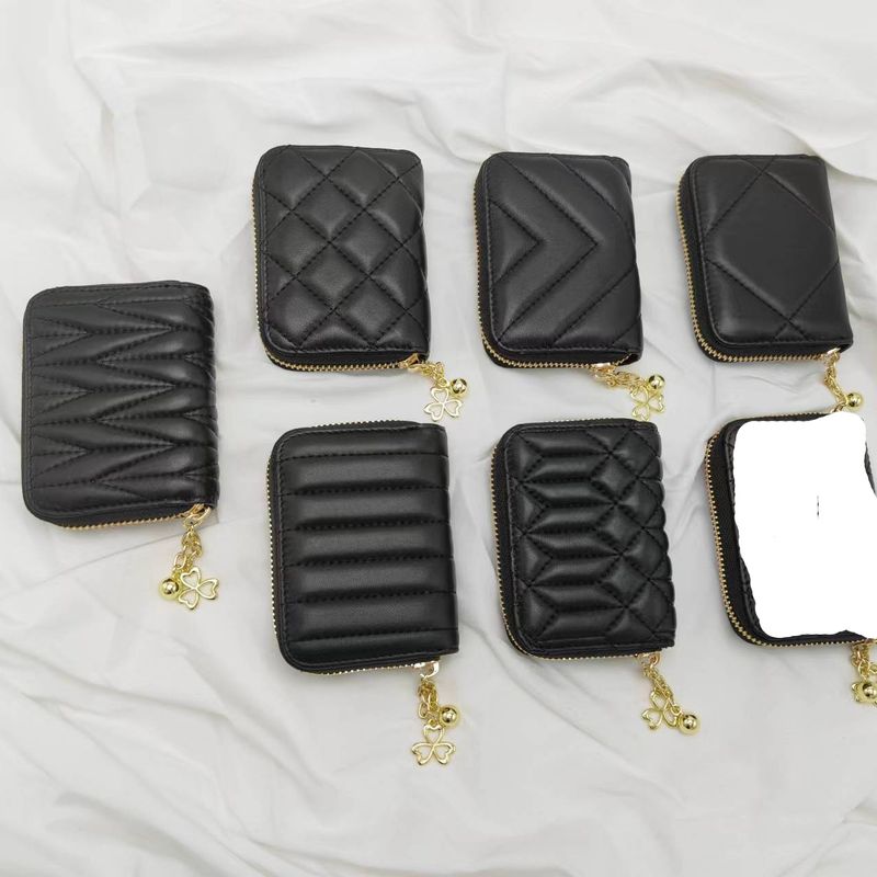 Portafoglio corto da donna in vera pelle, grande capacità, con cerniera, alla moda, 2025_voghion.com