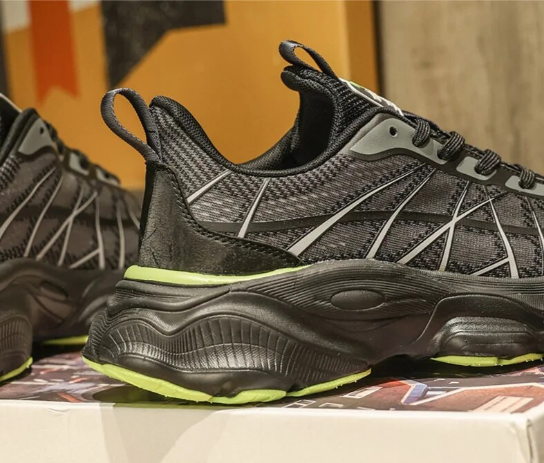 Nuove scarpe da corsa in rete, scarpe da papà traspiranti con suola spessa primaverili ed estive_voghion.com